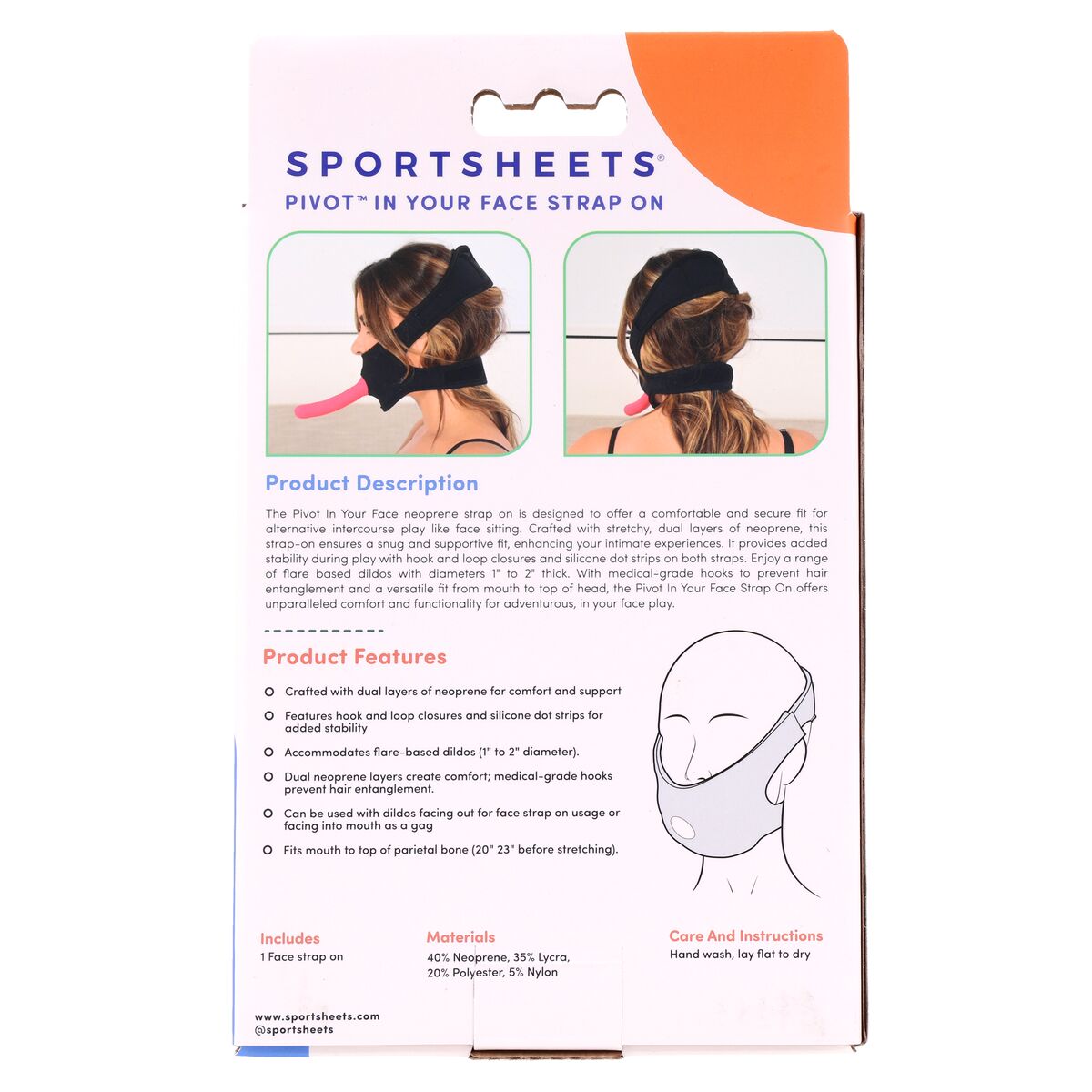 Arnés Sportsheets Pivot Rosa