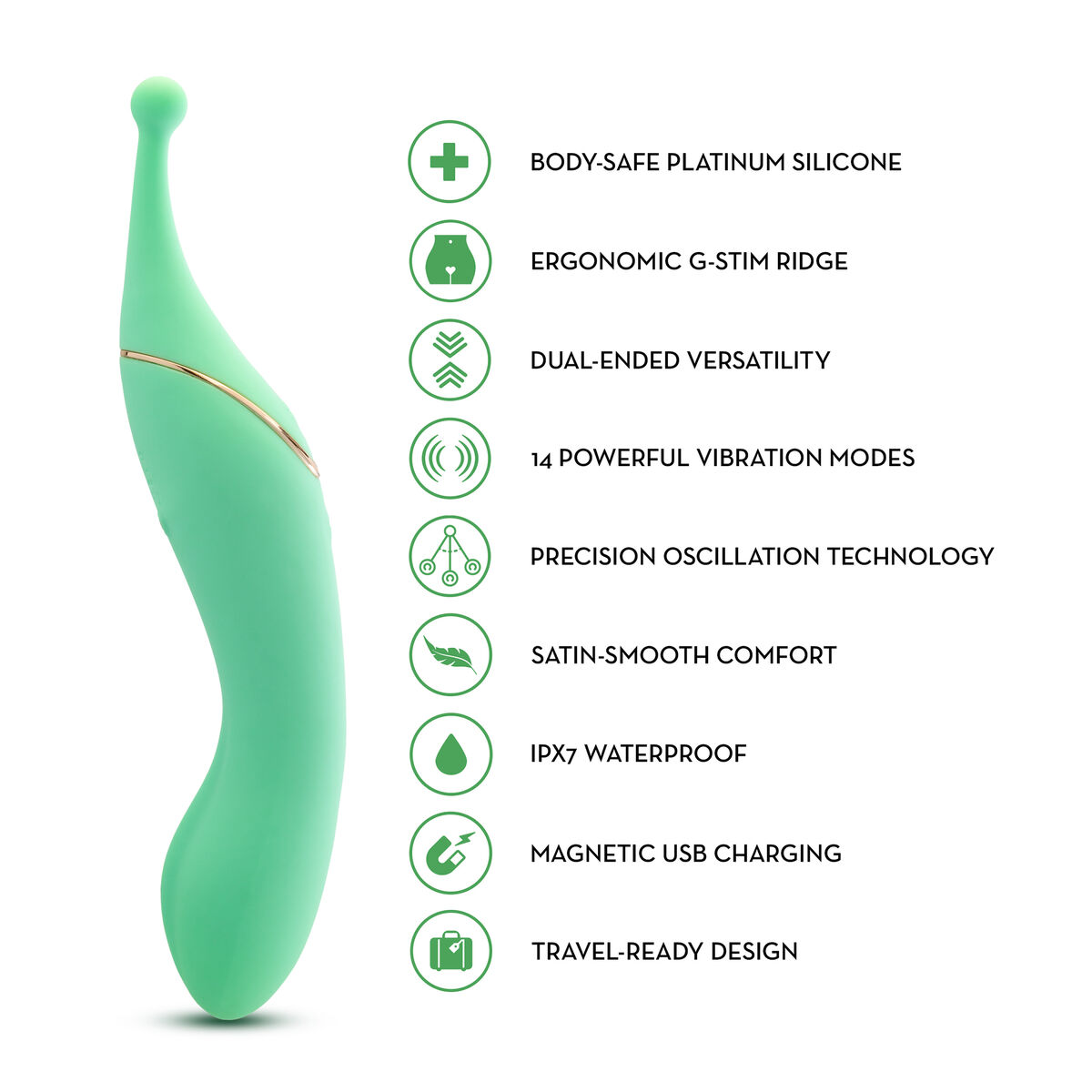 Masajeador Blush Verde