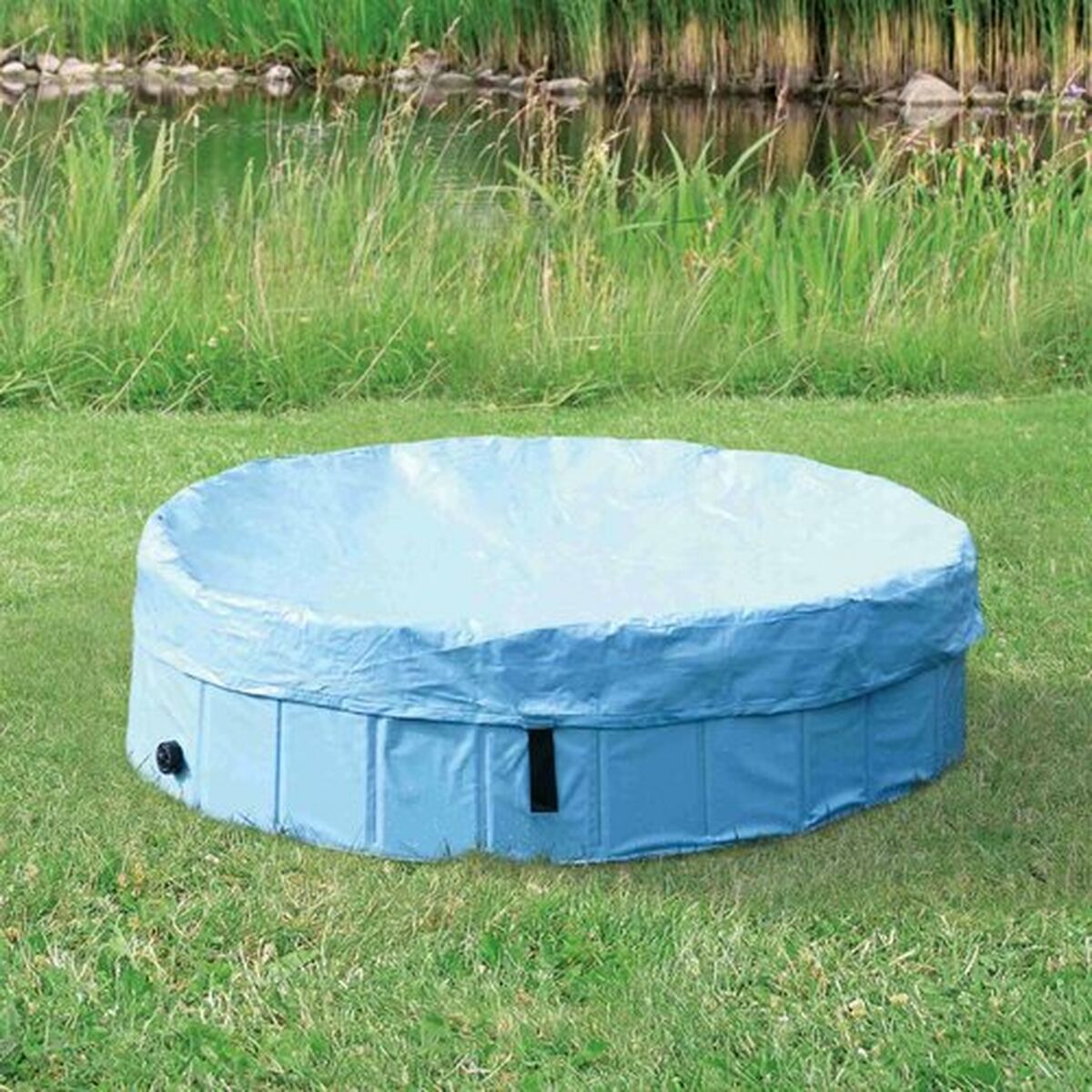 Cubierta protectora Trixie Azul claro Ø 70 cm Piscina para Perros