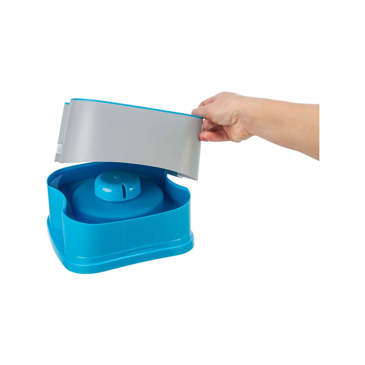 Bebedero Refrescante para Mascotas Trixie Azul Gris oscuro Plástico 21 × 11 × 21 CM