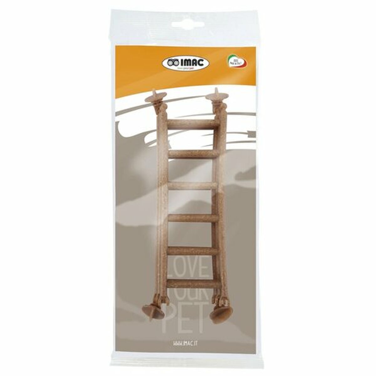 Accesorio para Jaula IMAC 20,5 X 1 X 6,5 CM Escalera Colgante Marrón