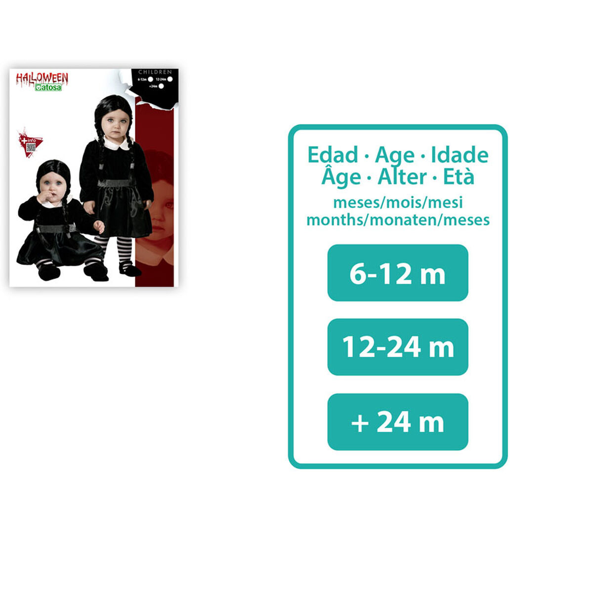 Disfraz para Bebés Fantasma 6-12 Meses