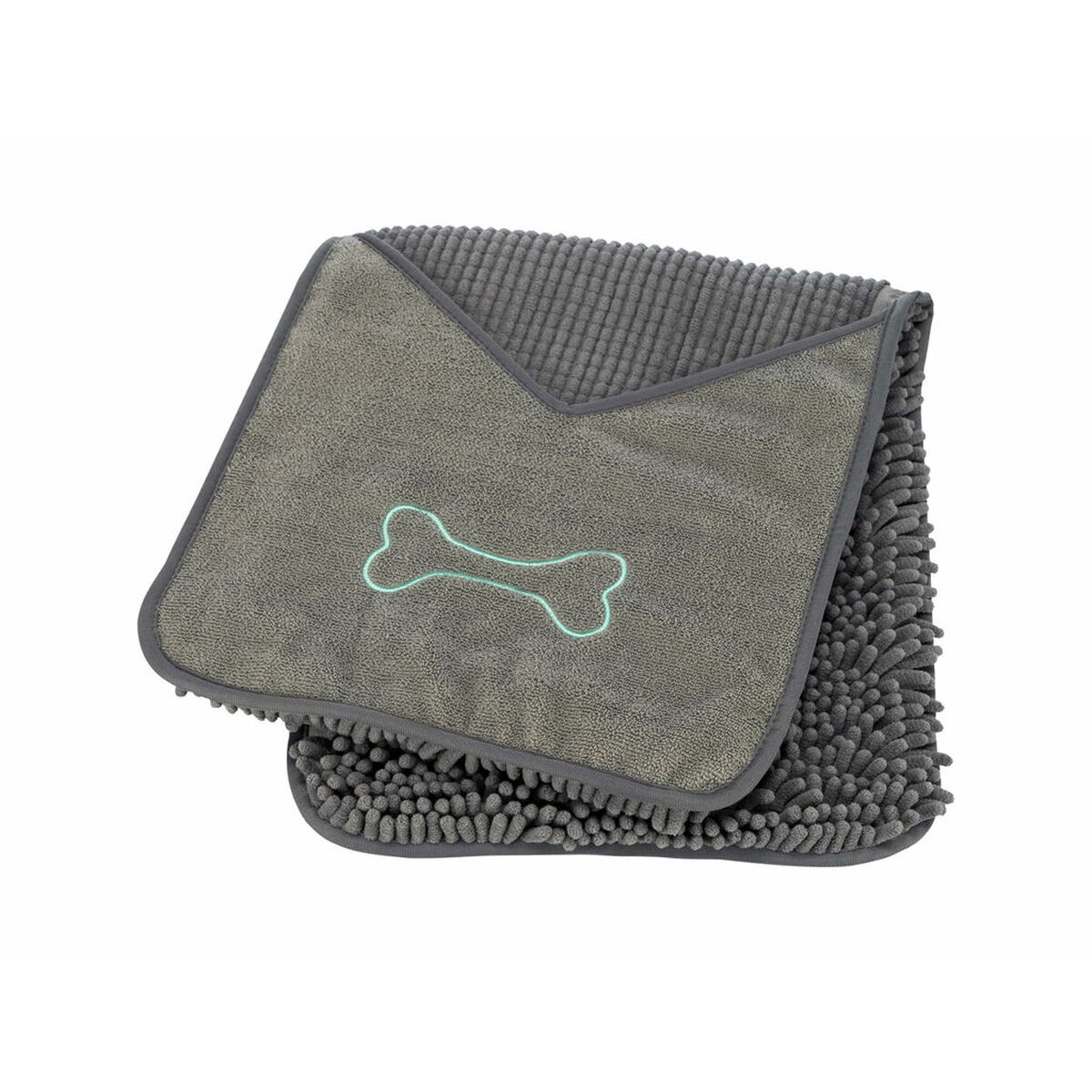 Toalla de Microfibra Trixie Gris 78 × 32 cm