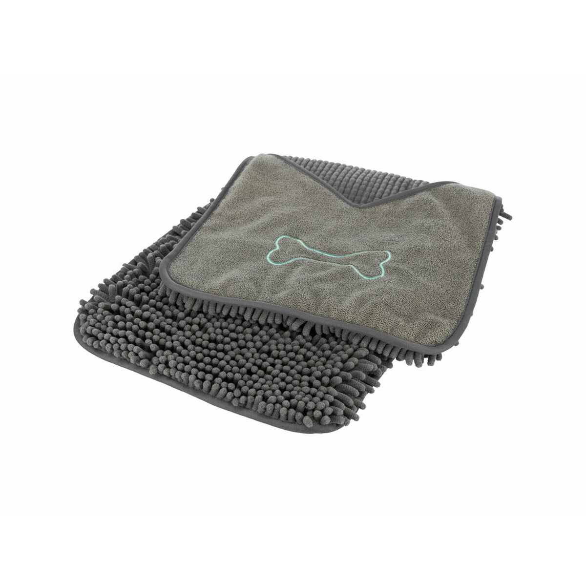 Toalla de Microfibra Trixie Gris 78 × 32 cm