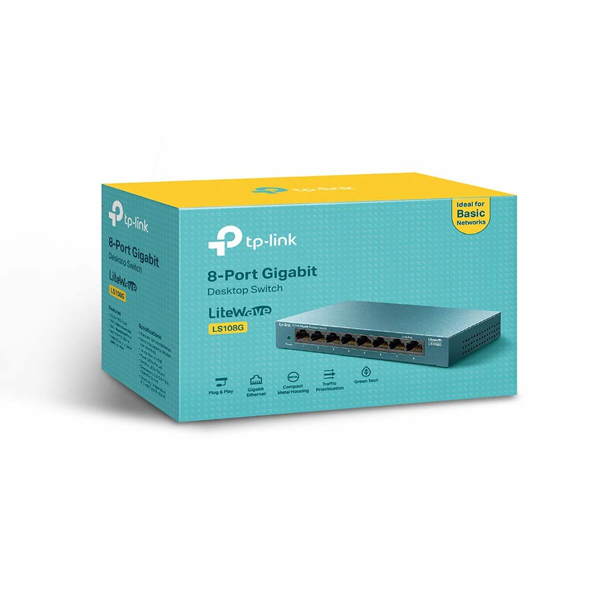 Switch TP-Link LS108G Azul Gris
