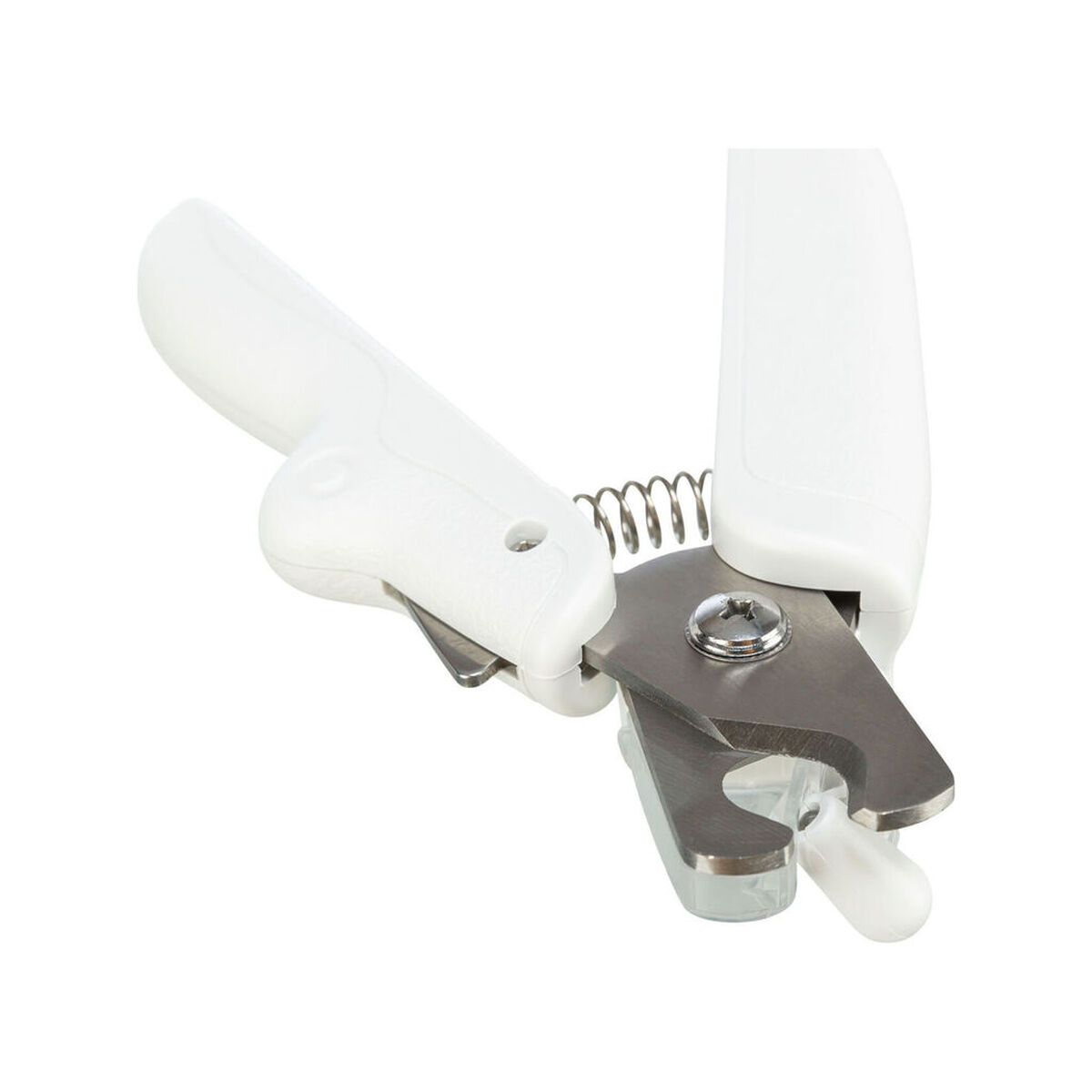 Cortaúñas con LED para Mascotas Trixie Acero Inoxidable Plástico 15 cm Blanco