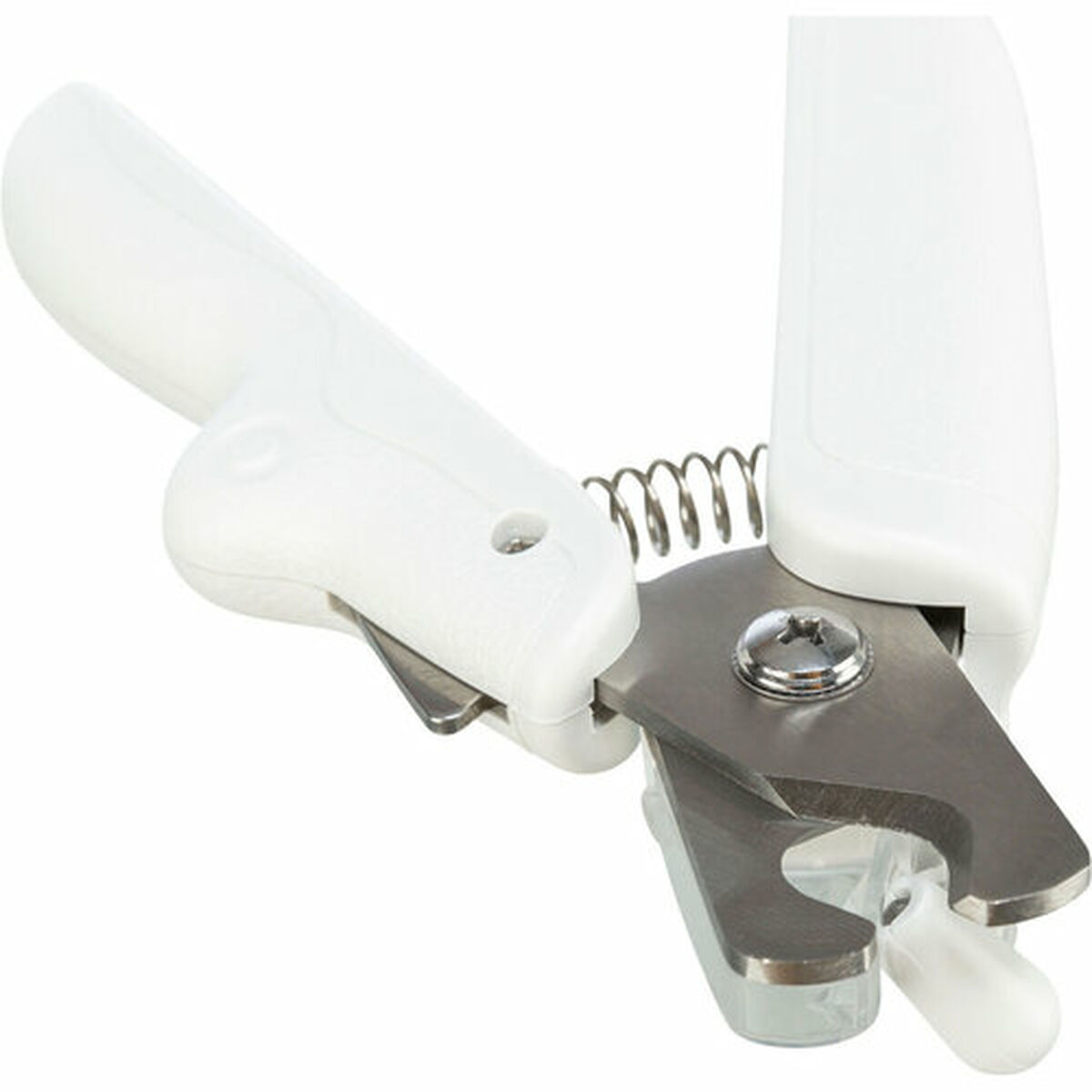 Cortaúñas con LED para Mascotas Trixie Acero Inoxidable Plástico 15 cm Blanco