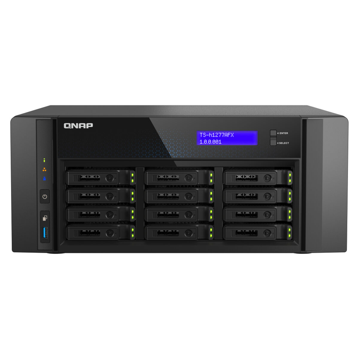Almacenamiento en Red NAS Qnap TS-H1277AFX-R7-32G Negro