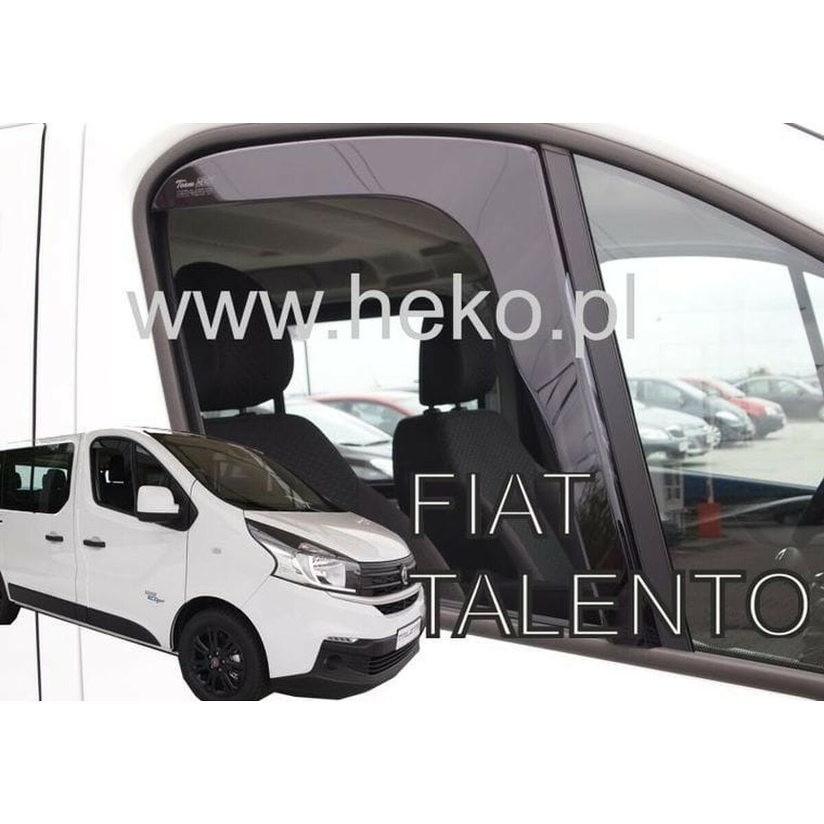 Deflector de viento HEKO HO27189 FIAT Talento renault trafic iii 2014 OPEL VIVARO Frontal 2 Piezas