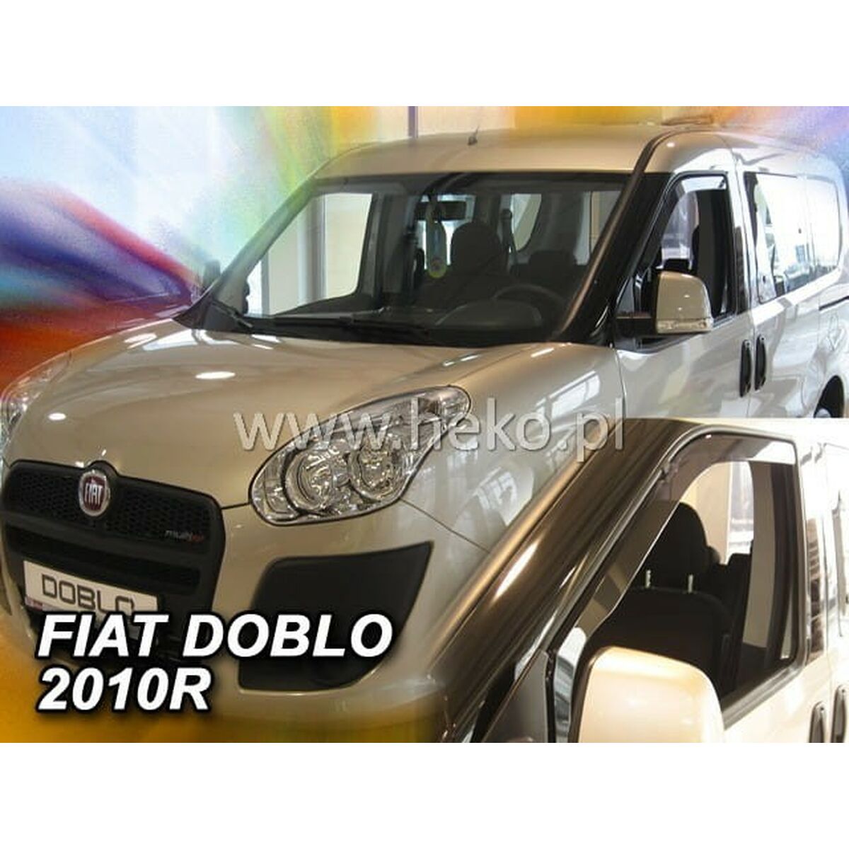 Deflector de viento HEKO HO15166 FIAT DOBLO II Frontal 2 Piezas