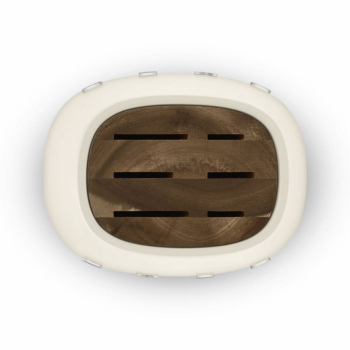 Juego de Cuchillos de Cocina y Soporte Smeg KBSF02CR Crema