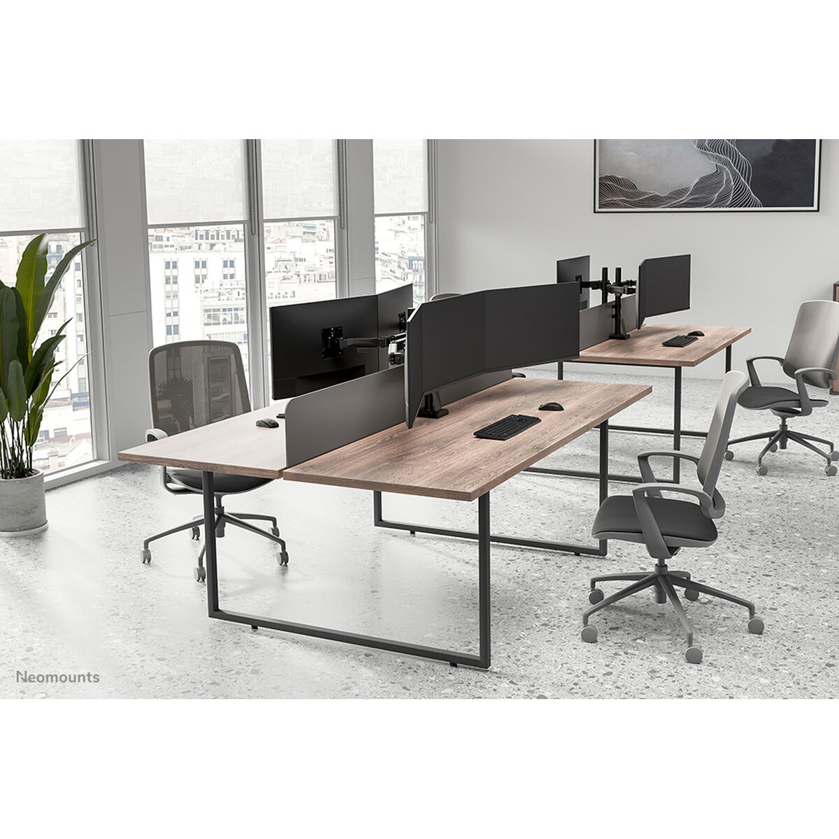 Soporte de Mesa para Pantalla Neomounts DS60-600BL3 10" 27"