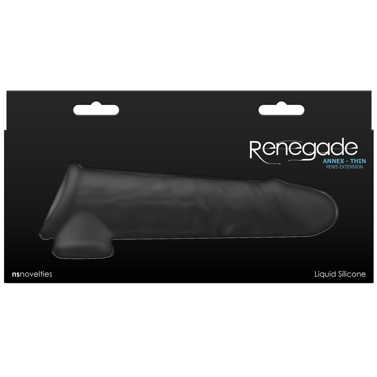 Funda para pene NS Novelties Renegade Negro 19,4 x 3,8 x 6 cm Ø 3,8 cm