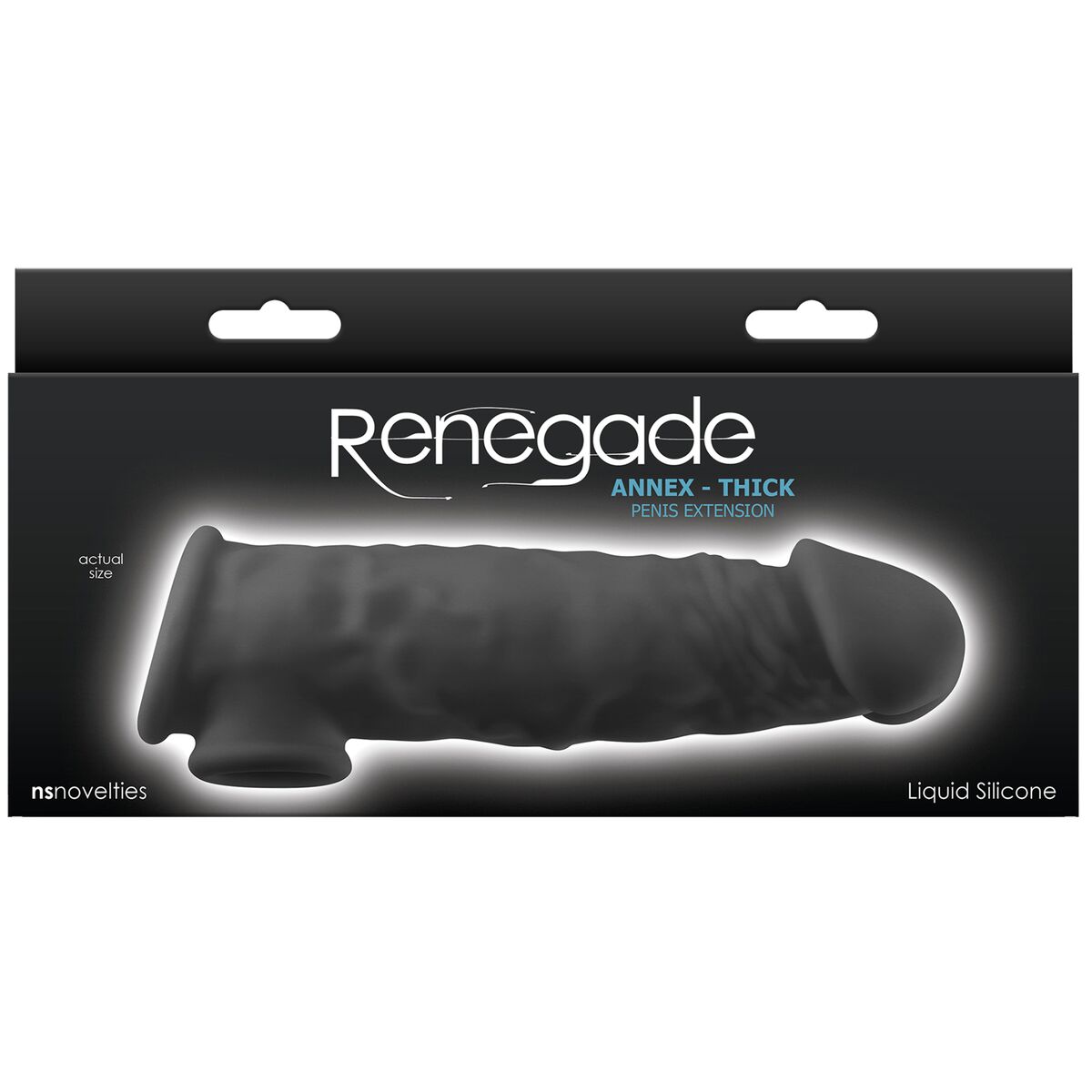 Funda para pene NS Novelties Renegade Negro 18,6 x 4,3 x 5,5 cm