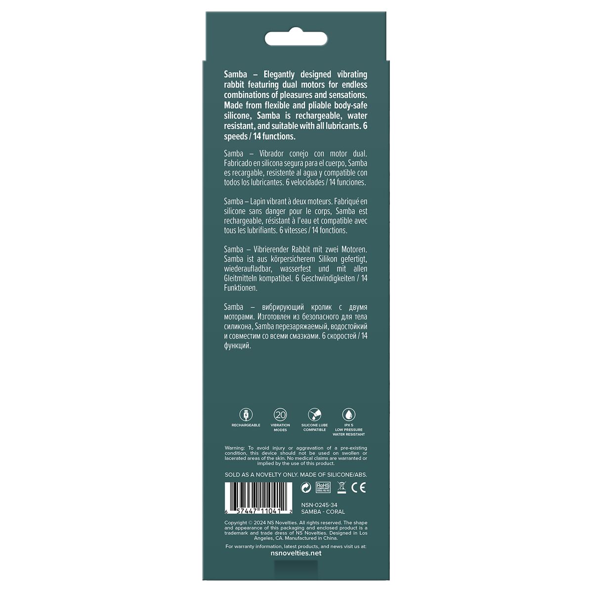 Vibrador anal NS Novelties Lust-n-Dreams Rosa