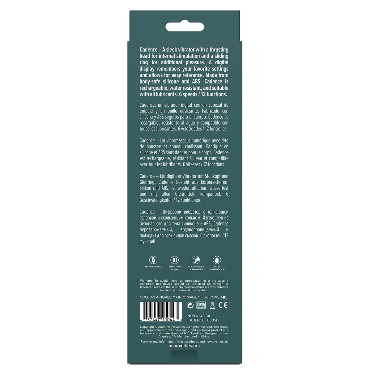 Vibrador anal NS Novelties Lust-n-Dreams Morado