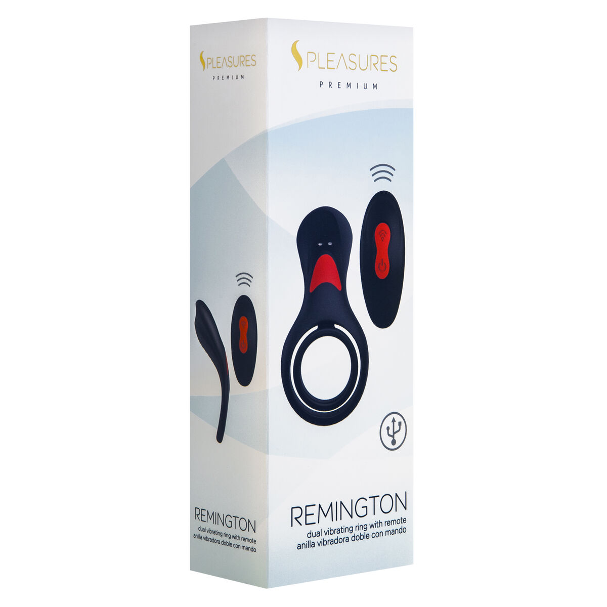 Anillo Vibrador para el Pene S Pleasures Negro