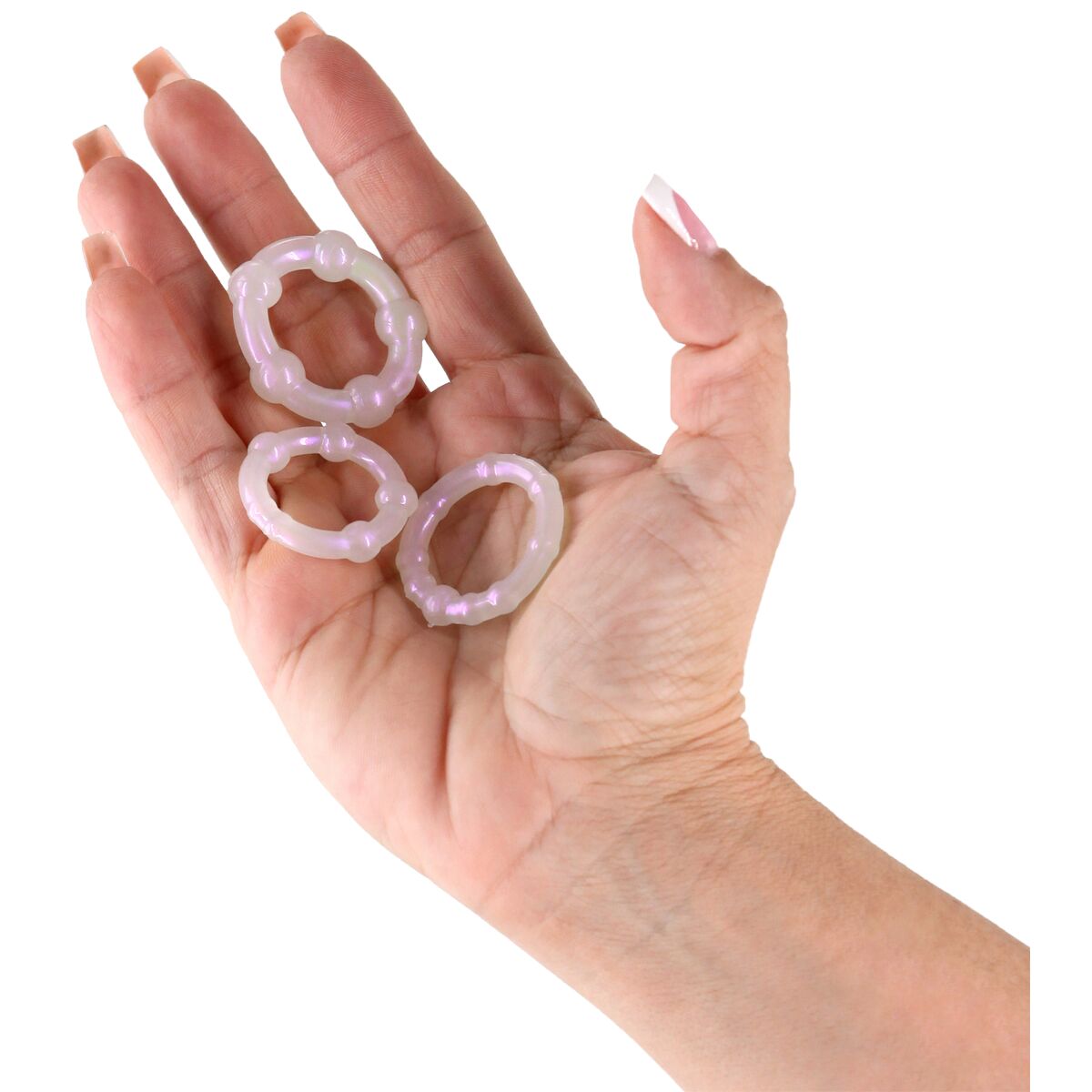 Anillo para el Pene NS Novelties Fantasia Blanco (S) (M) (L)