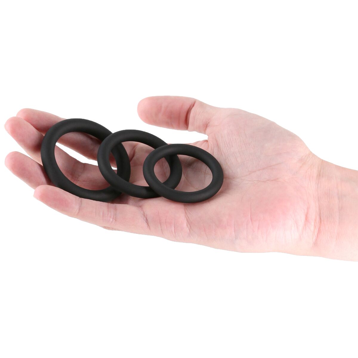 Anillo para el Pene NS Novelties Renegade Negro (S) (M) (L)