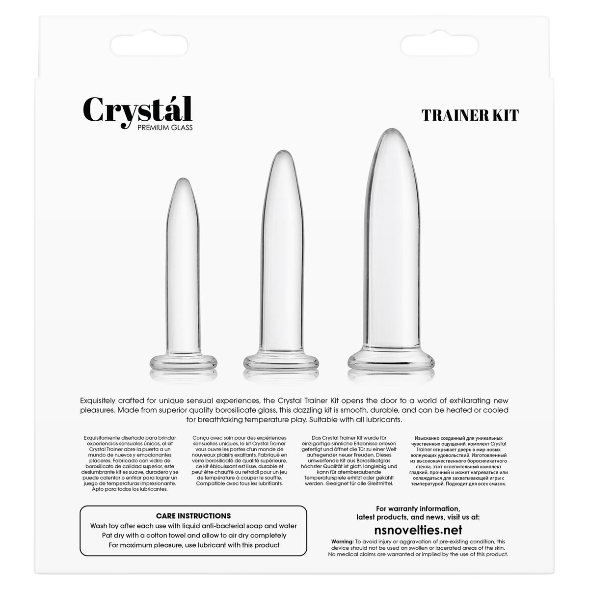 Plug Anal NS Novelties Trainer Kit 3 Piezas (13 cm) (13,9 cm) (11,3 cm)