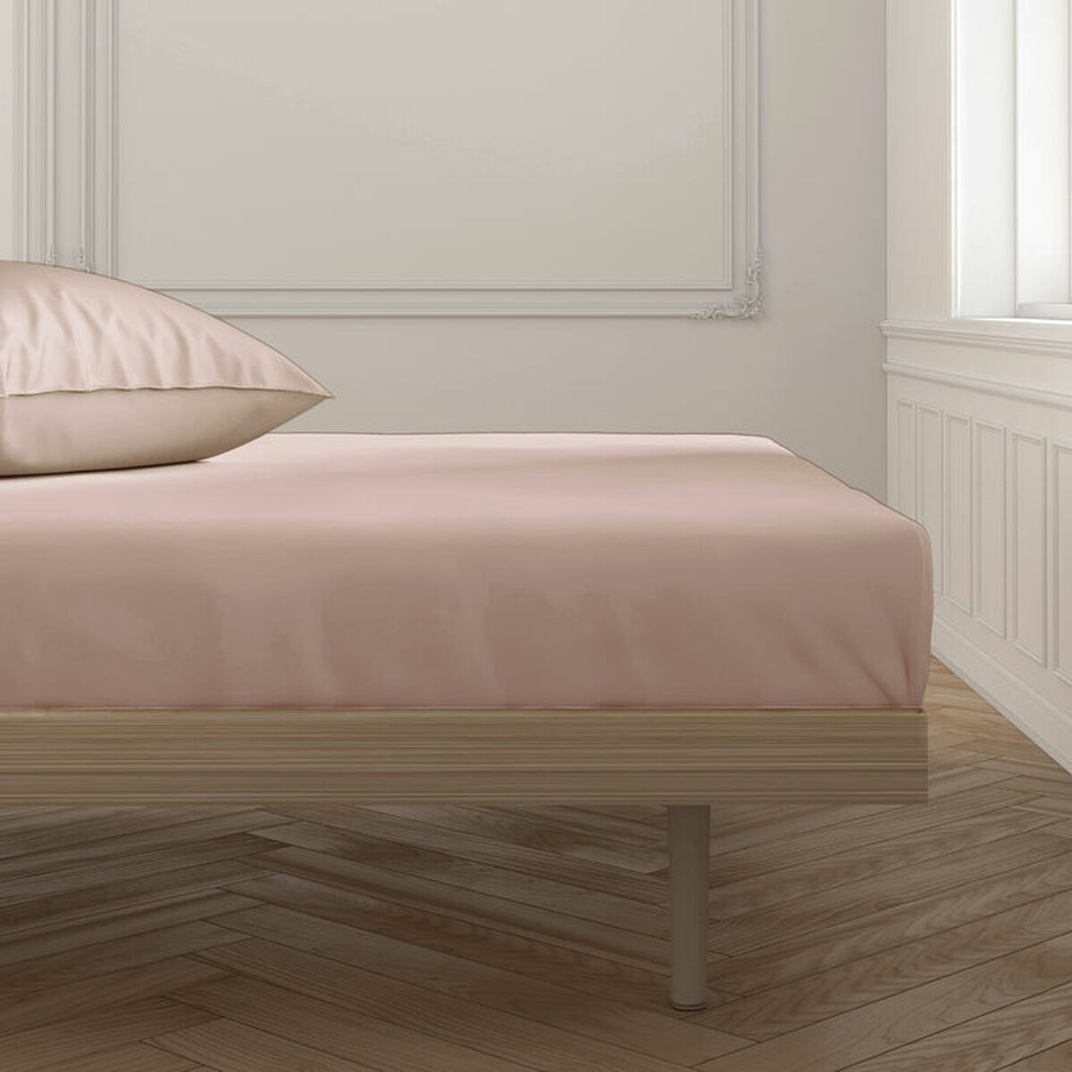 Sábana Bajera Ajustable Happy Home Mix Colors Nude Cama de 180