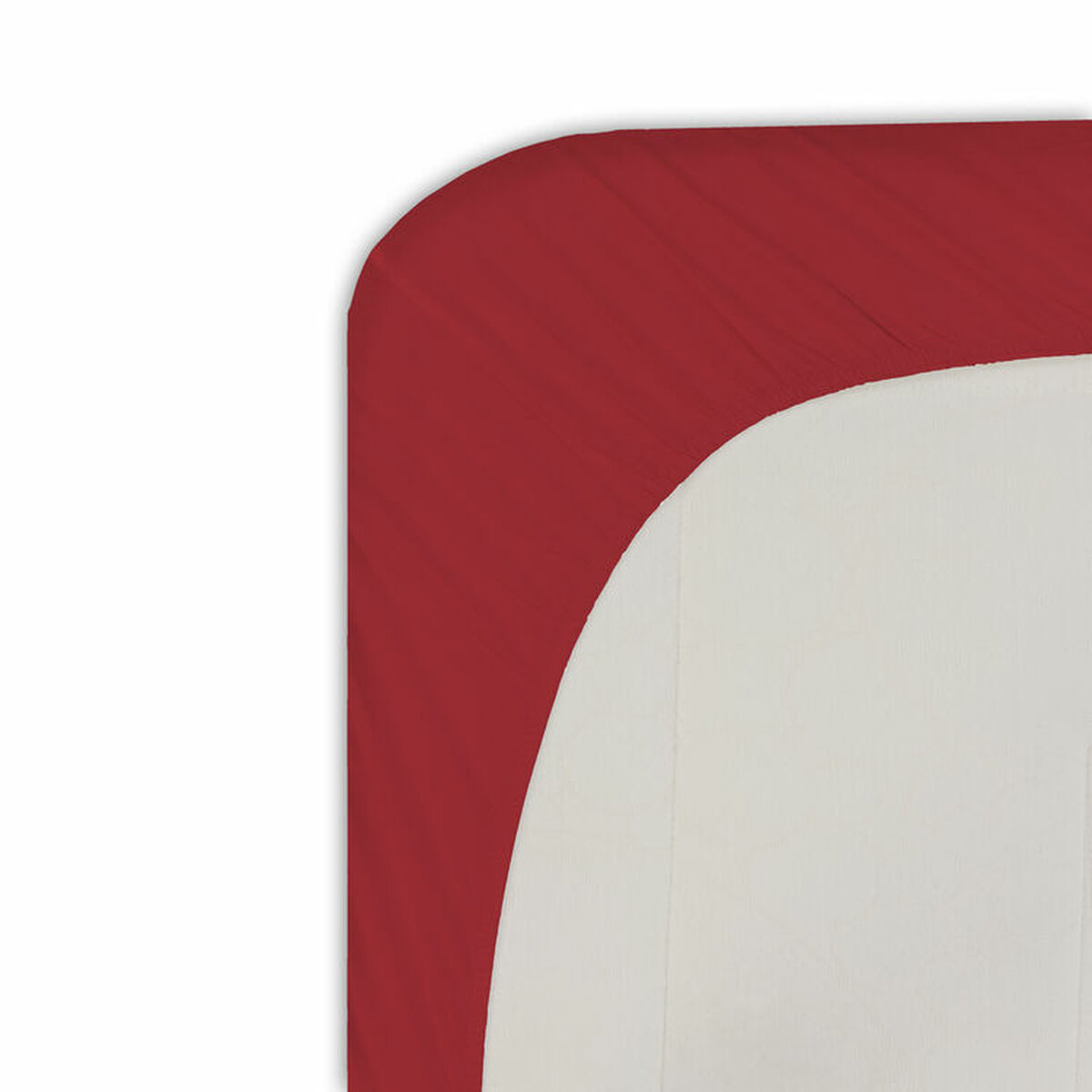 Sábana Bajera Ajustable Happy Home Mix Colors Rojo Cama de 120