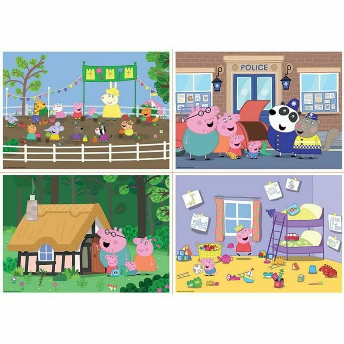 Set de 4 Puzzles Peppa Pig 80 Piezas