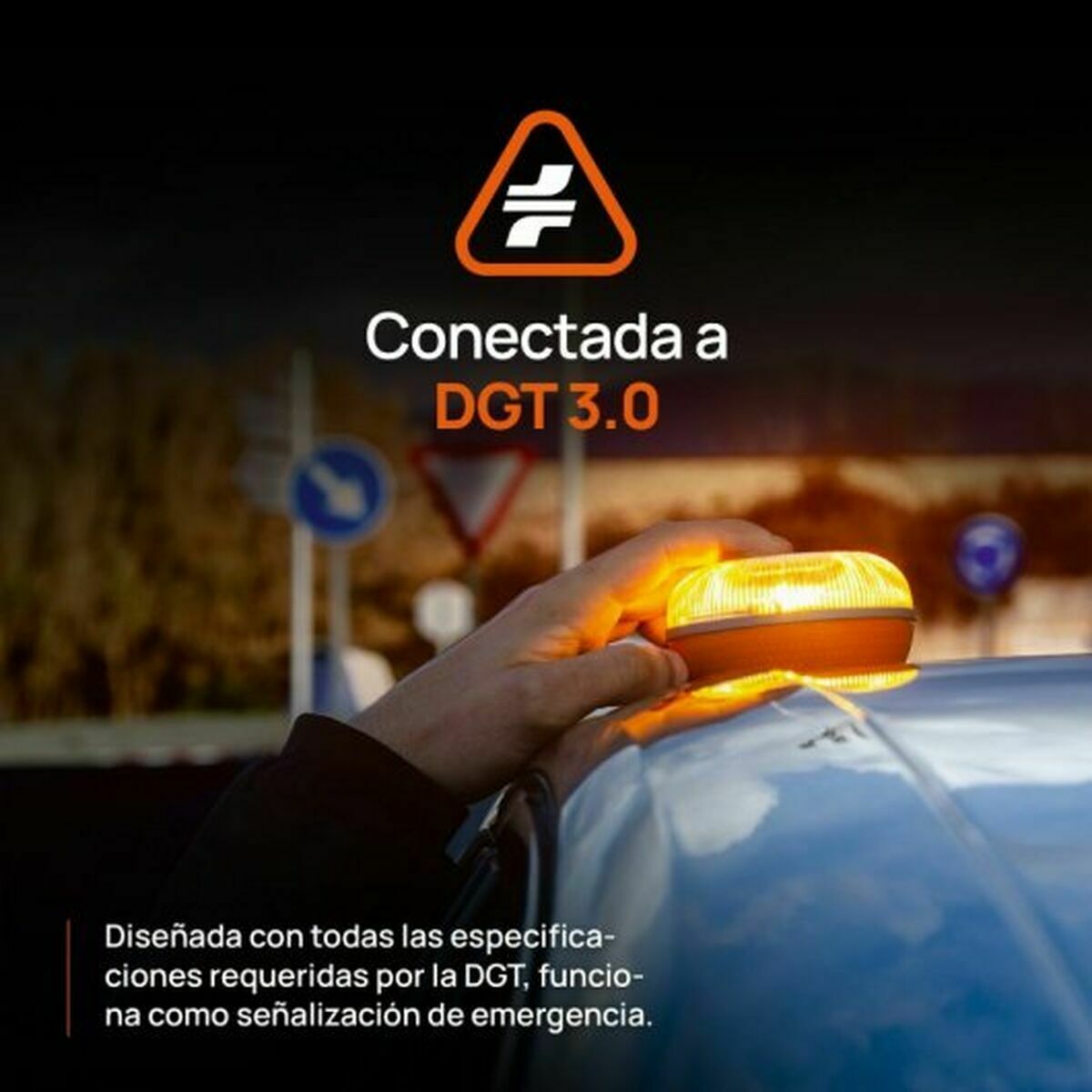 Dispositivo de Señalización de Emergencia Flash Led SOS V16 DGT GPS