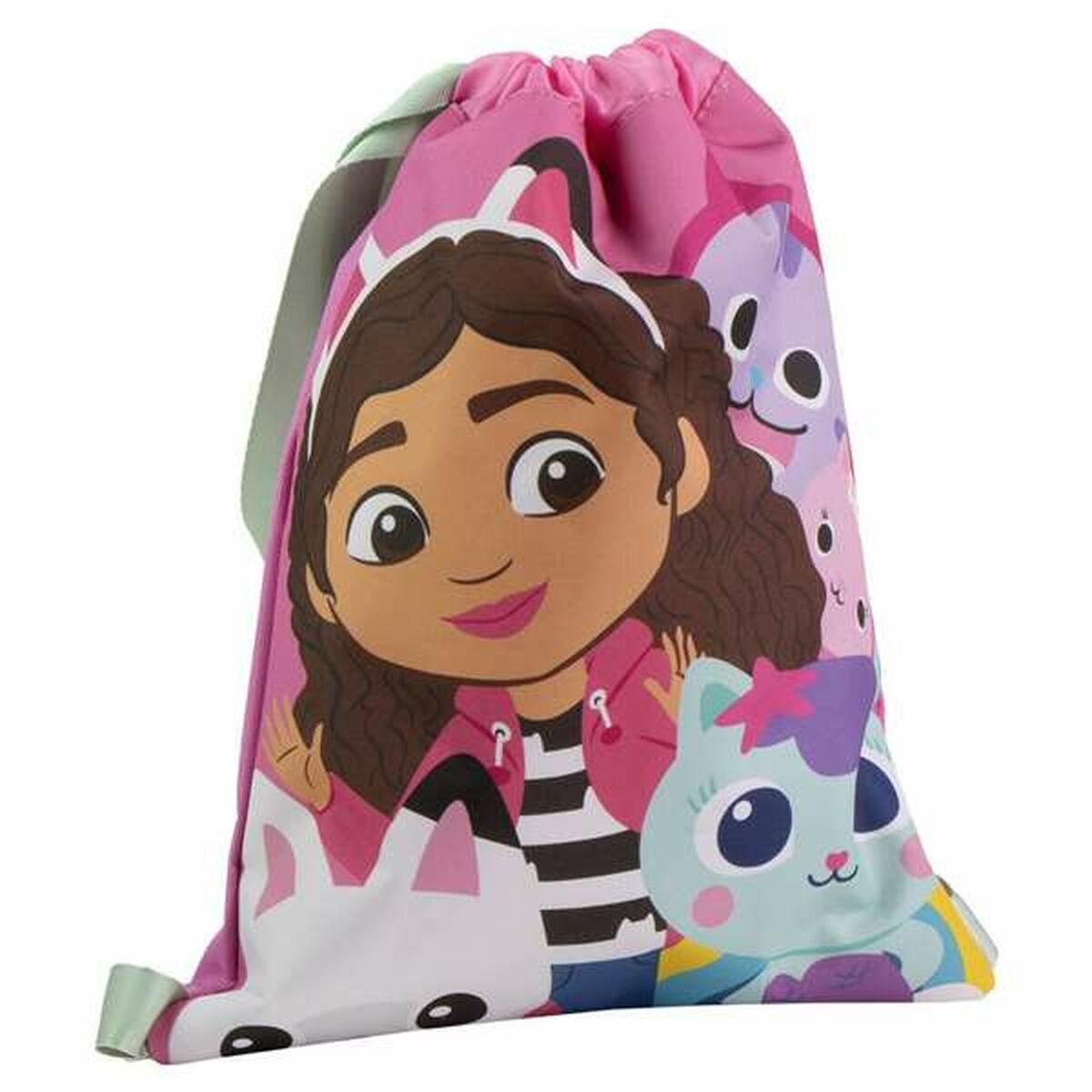 Bolsa Mochila con Cuerdas Gabby's Dollhouse Rosa 27,0 x 33,0 x 1,0 cm