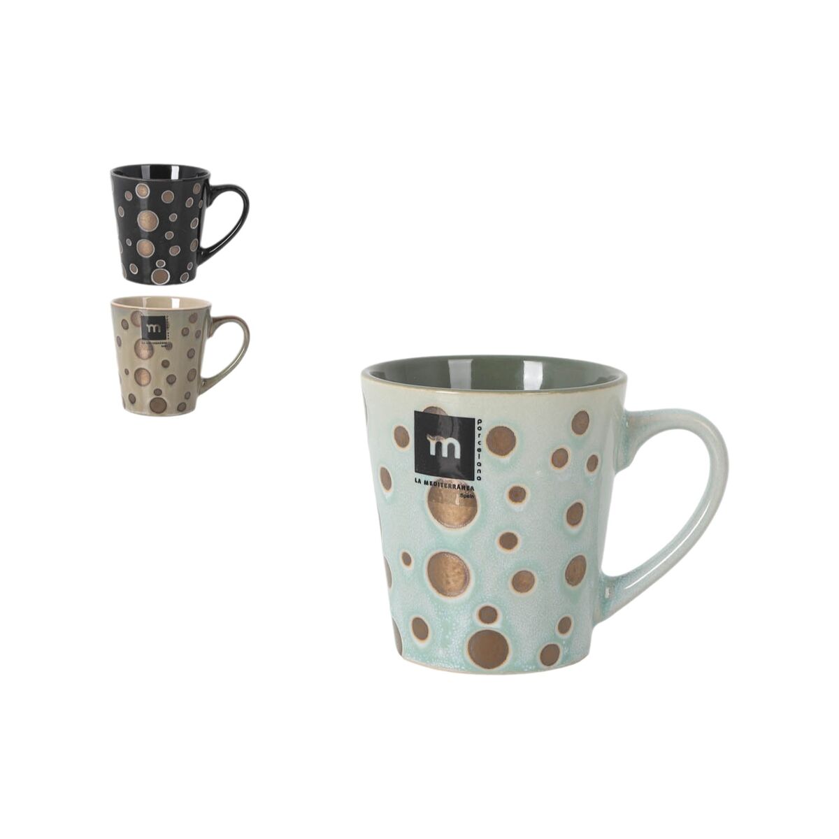 Taza de café y té La Mediterránea Lunas 220 ml Luna (24 Unidades)