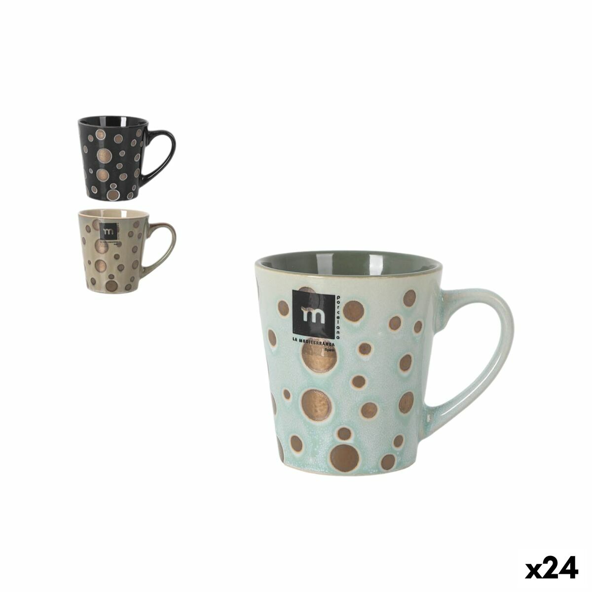 Taza de café y té La Mediterránea Lunas 220 ml Luna (24 Unidades)