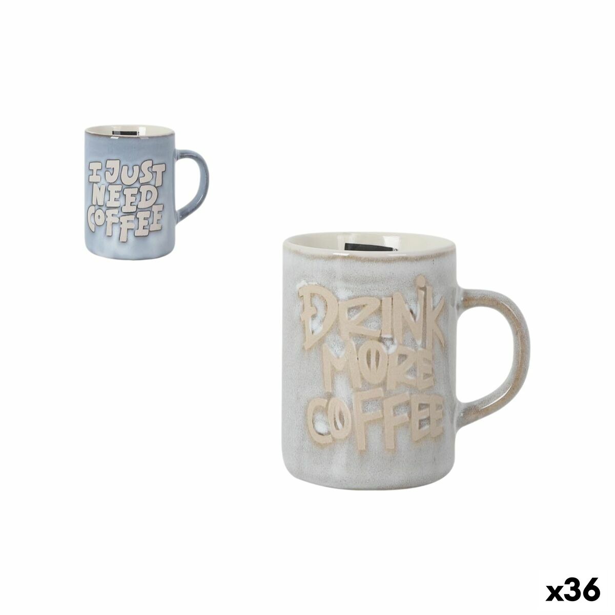 Taza Mug La Mediterránea Needs 200 ml (36 Unidades)