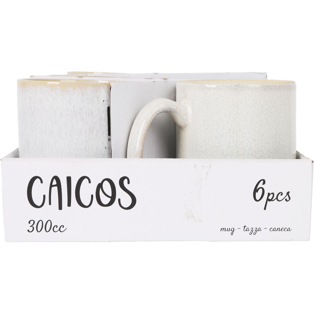 Taza Mug La Mediterránea Caicos Rectangular 300 ml (24 Unidades)