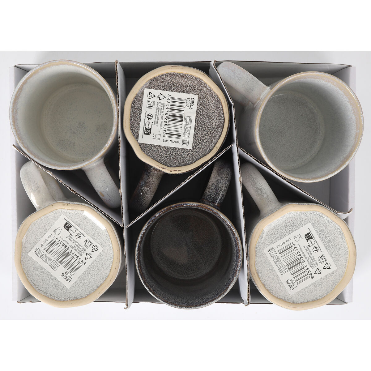 Taza Mug La Mediterránea Caicos Rectangular 300 ml (24 Unidades)