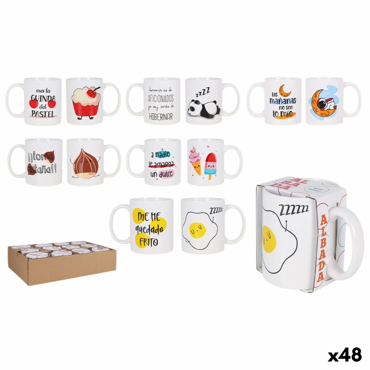 Taza Mug Albada 350 ml (48 Unidades)