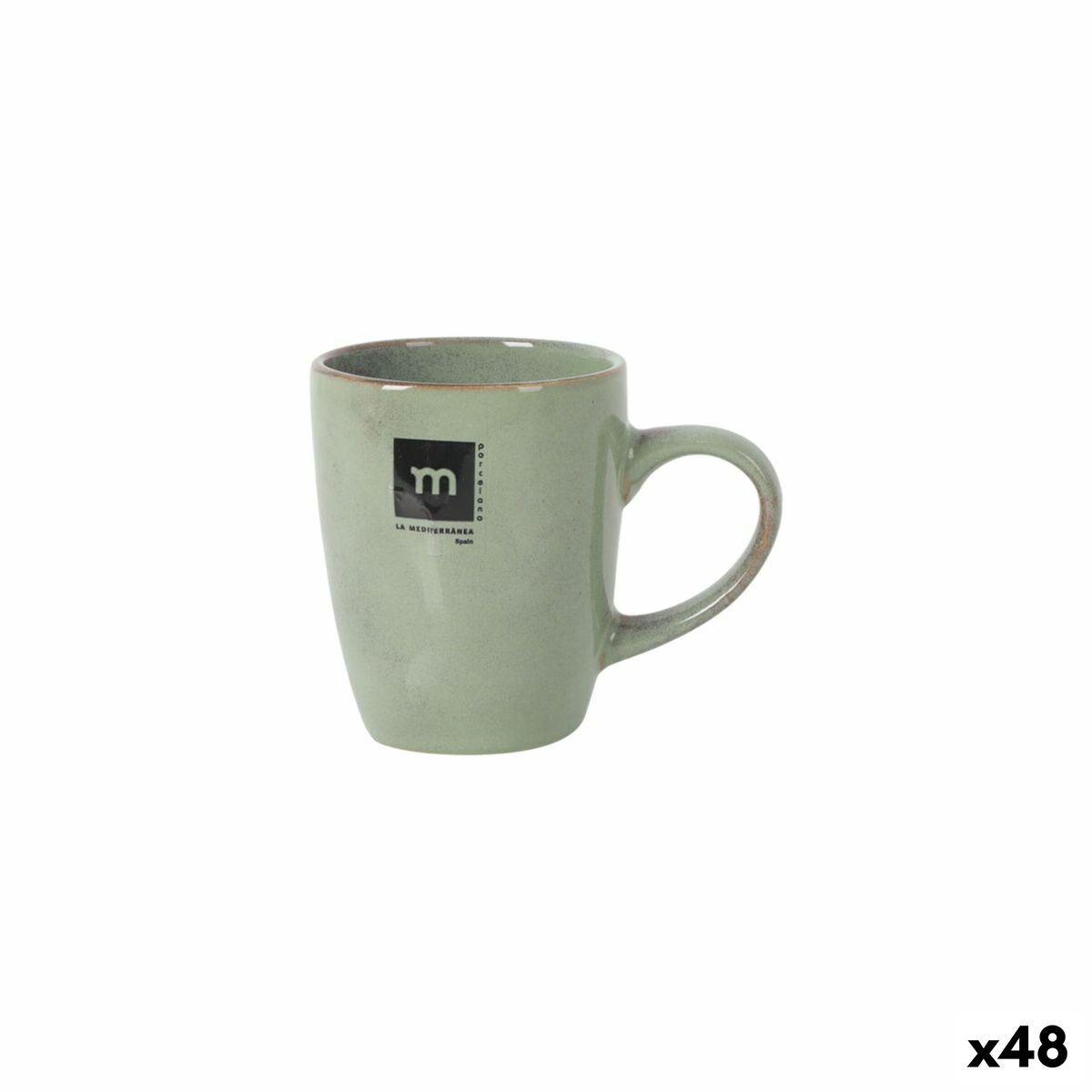 Taza Mug La Mediterránea Macarella green 230 ml 0,23 l (48 Unidades)