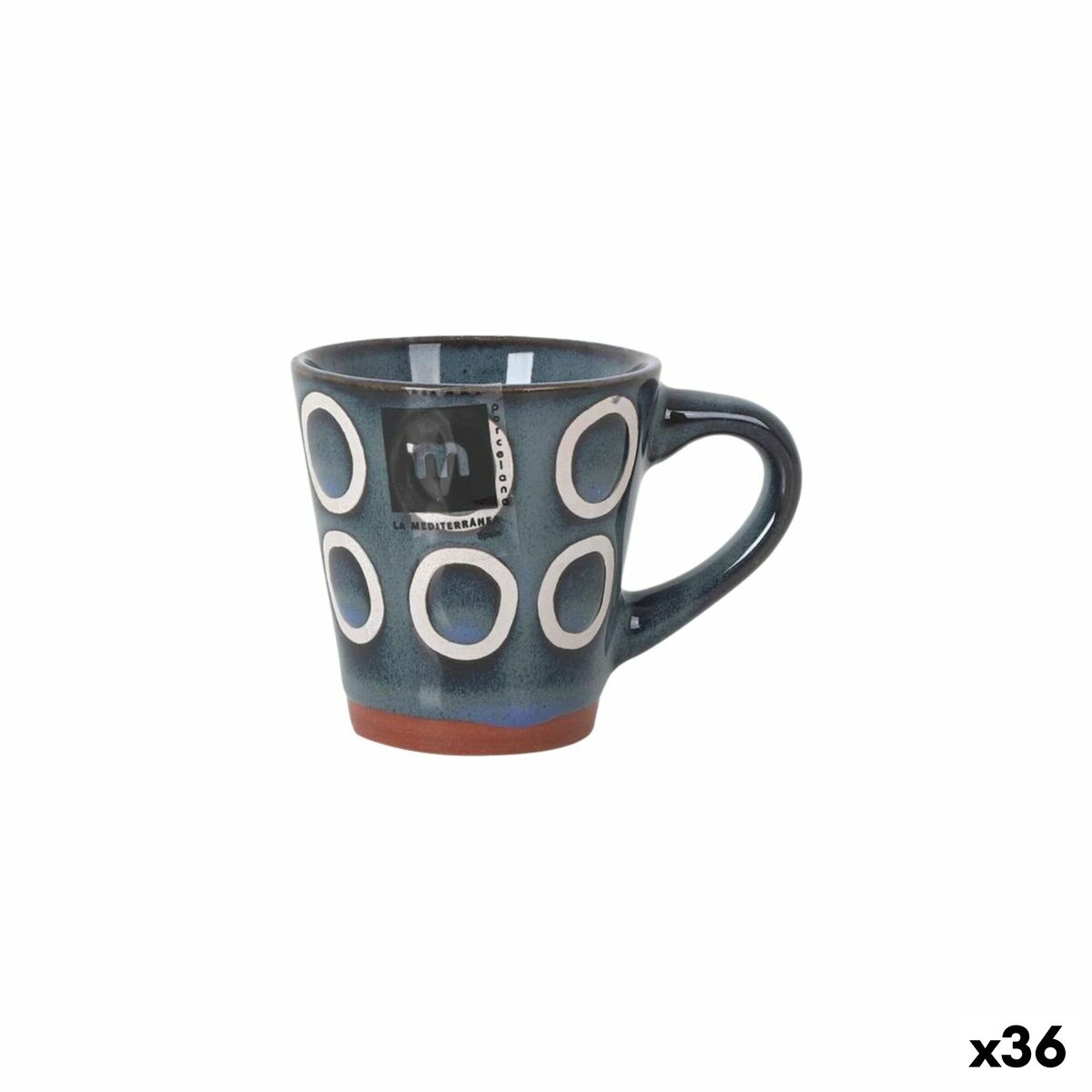 Taza La Mediterránea Almudena Azul 90 ml (36 Unidades)