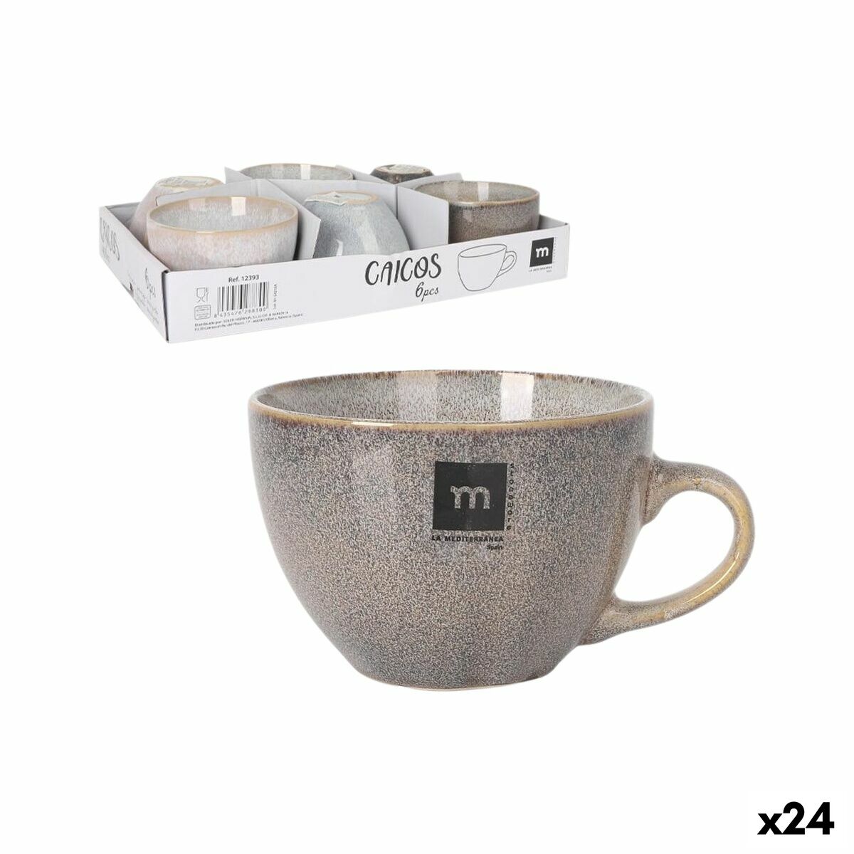 Taza La Mediterránea Caicos 400 ml (24 Unidades)