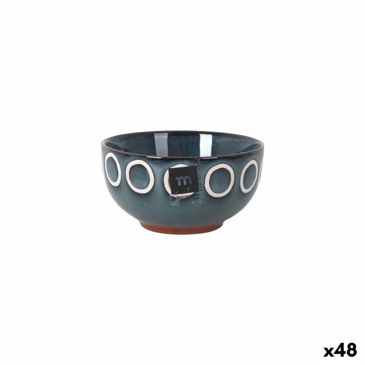 Bol La Mediterránea Almudena Azul Ø 11 cm (48 Unidades)