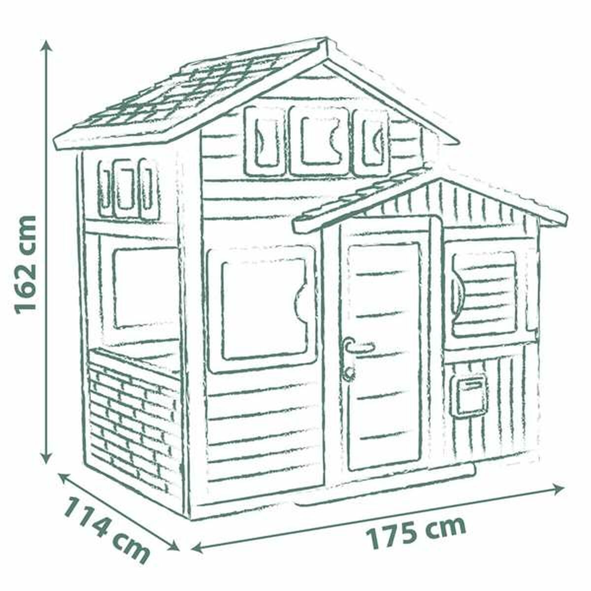 Casa Infantil de Juego Smoby Evo Friends 162 x 164 cm