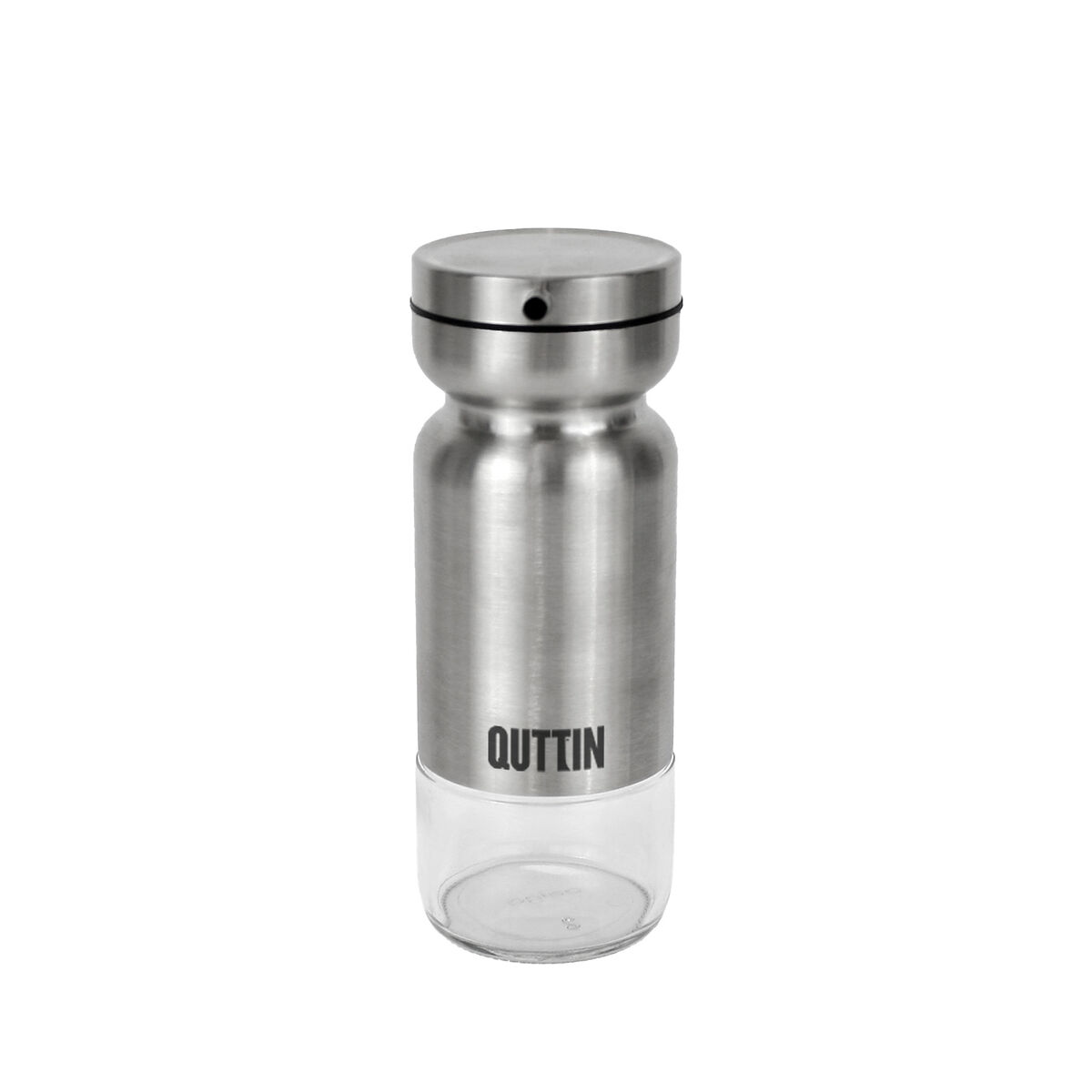 Aceitera Quttin Transparente Plateado Acero Inoxidable 0,36 L (12 Unidades)