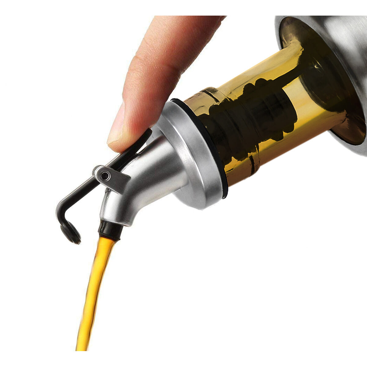 Aceitera Quttin Transparente Plateado Acero Inoxidable 0,3 L (12 Unidades)