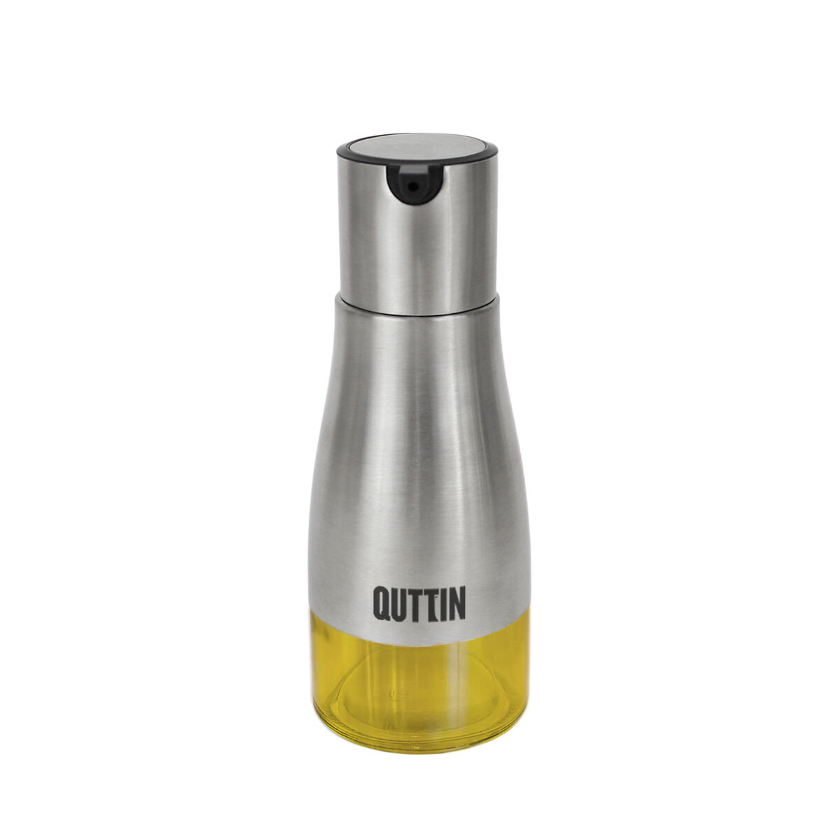 Aceitera Quttin Transparente Plateado Acero Inoxidable 0,32 L (12 Unidades)