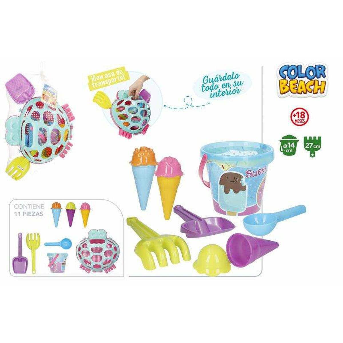 Set de Juguetes de Playa Colorbaby 14 cm
