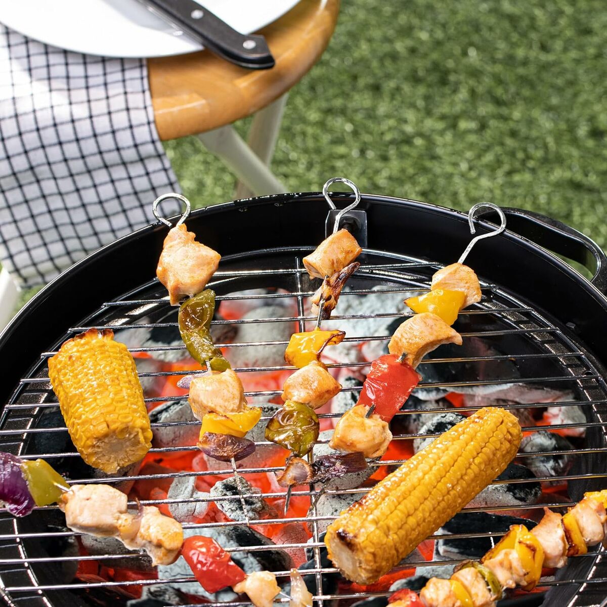 Set de Pinchos para Barbacoa Algon Metal 27 cm 6 Piezas (24 Unidades)