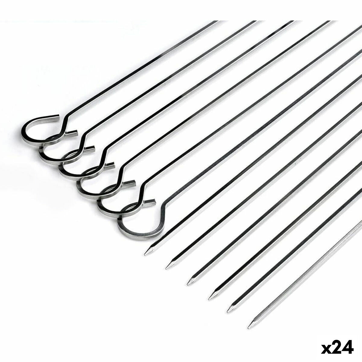 Set de Pinchos para Barbacoa Algon Metal 27 cm 6 Piezas (24 Unidades)