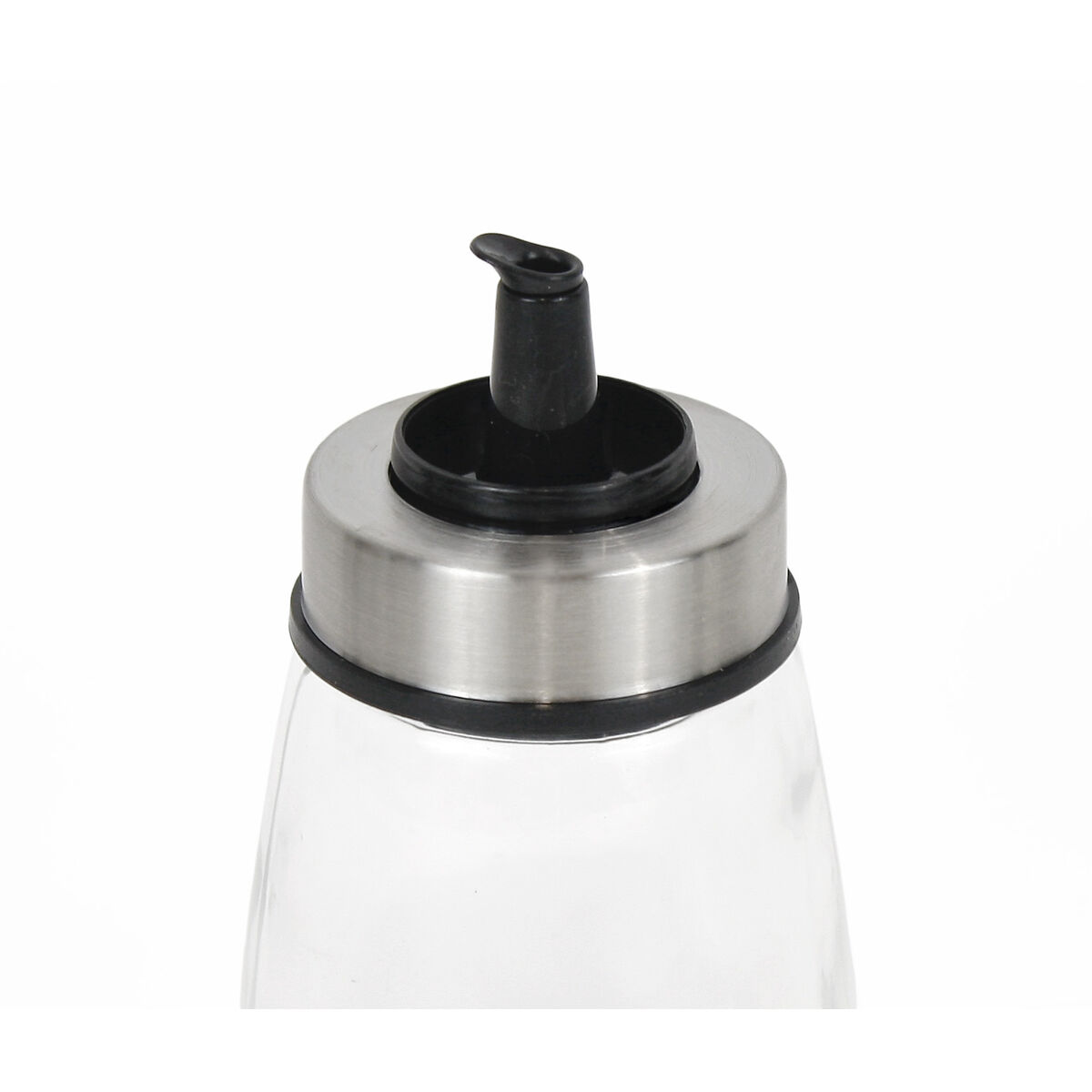 Aceitera Quttin Transparente Plateado Vidrio 200 ml 6,5 x 6,5 x 12,5 cm (12 Unidades)