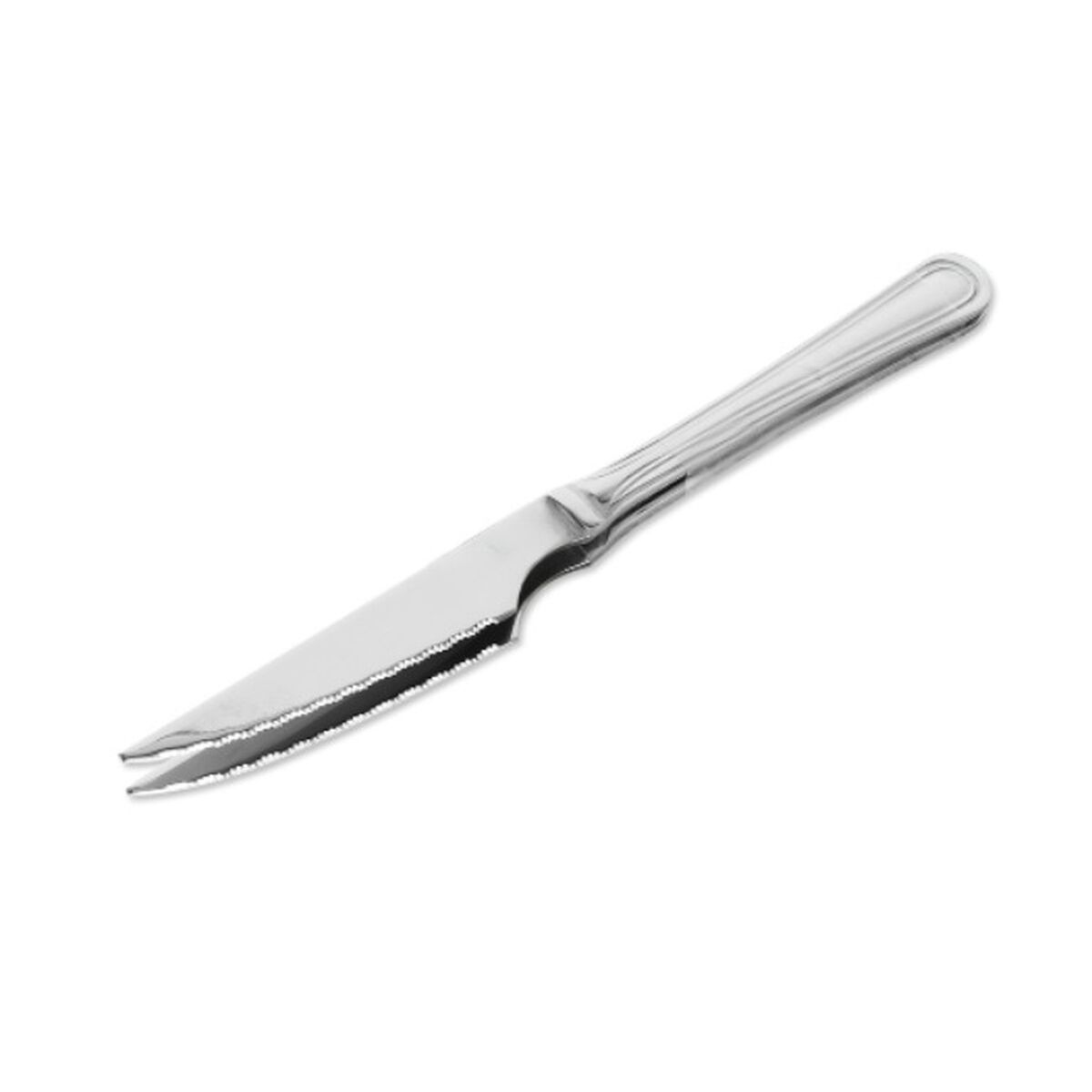 Set de Cuchillos para Carne Quttin Antártica Plateado Acero Inoxidable 21,5 x 1,9 cm 2 Piezas (12 Unidades)