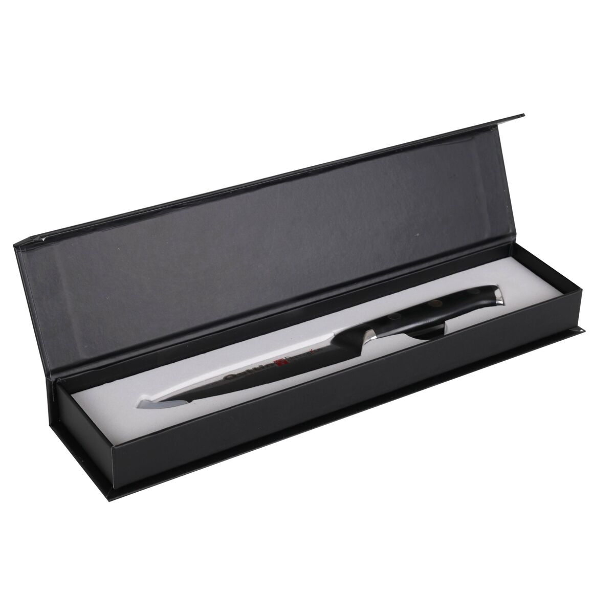Cuchillo de Cocina Quttin Damaskus Negro Plateado 12 cm (2 Unidades)