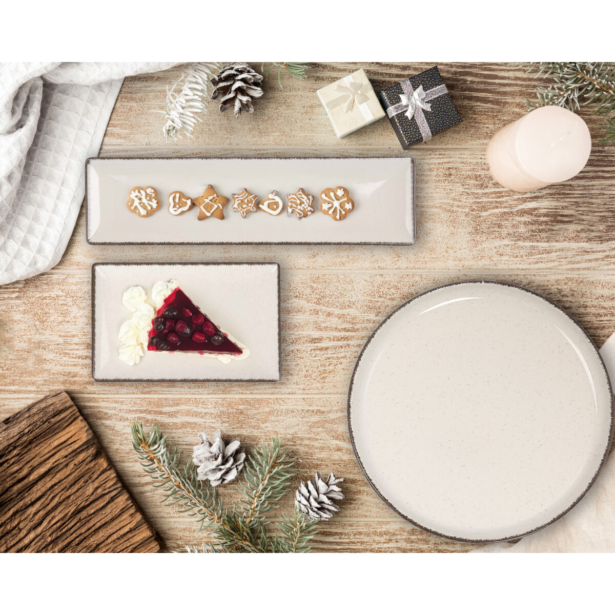 Fuente de Cocina La Mediterránea Anllo Rectangular 30 x 8 x 2 cm (24 Unidades)